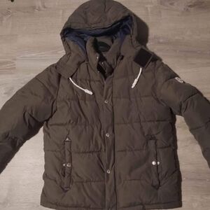 Jack & Jones olive green size XL Hooded Puffer Jacket